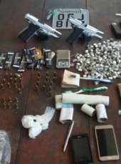 Homem com diversas passagens pela polícia é preso com duas armas de fogo na AIS 8