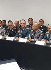Comandantes da PM e dos Bombeiros do Ceará participam de reunião da Senasp em Brasília