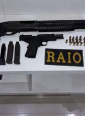 Denúncia enviada ao CPRaio resulta nas apreensões de armas de fogo na RMF