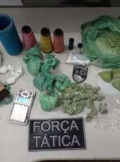 Força Tática da PMCE apreende drogas em matagal na cidade de Pindoretama
