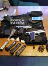 Duas pistolas são apreendidas em ação policial em Maranguape