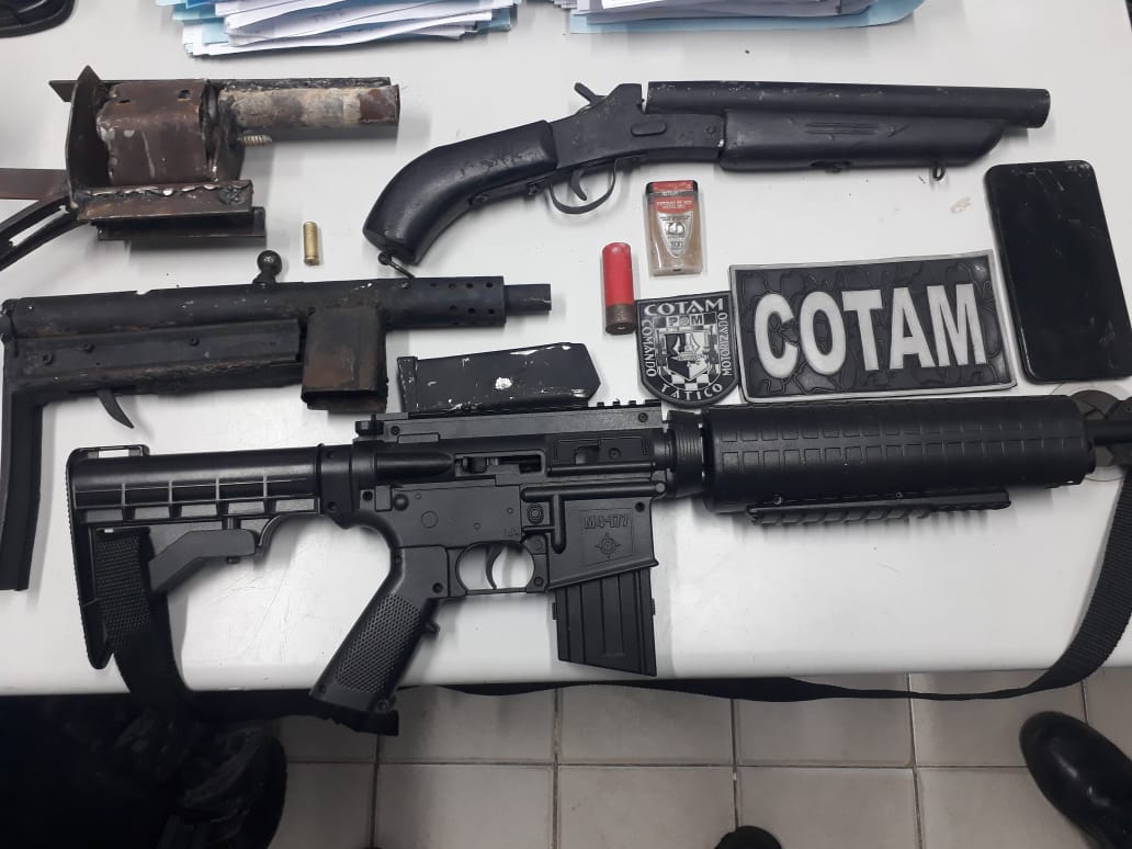 PMCE prende suspeito de fabricar armas artesanais