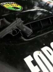 PMCE prende em flagrante adolescentes com moto roubada e arma de fogo