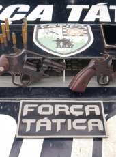 Homem é preso pela PMCE por posse ilegal de duas armas de fogo em Crateús-CE