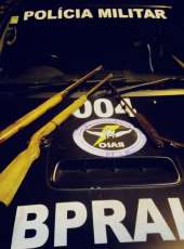 CPRAIO da PMCE apreende três armas de fogo em Tabuleiro do Norte-CE