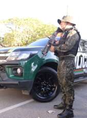 Comando da PMCE se reúne com a tropa do BPMA no Parque do Cocó