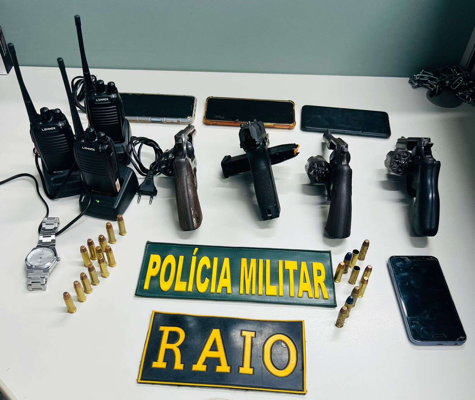 Cinco suspeitos são presos e cinco armas de fogo apreendidas pela PMCE em Granja