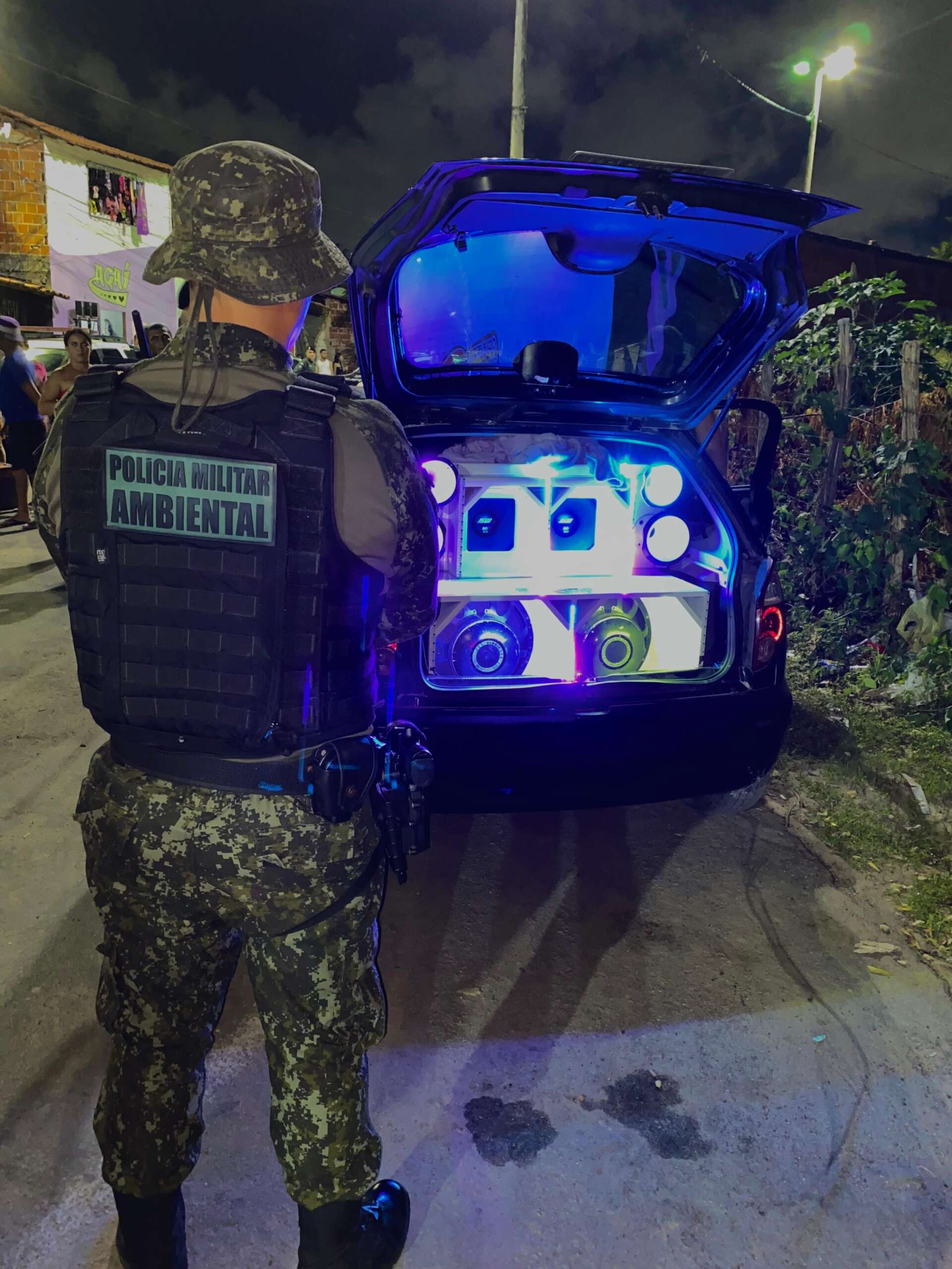 BPMA realiza fiscalizações e apreende equipamentos de som em ações contra poluição sonora no Ceará