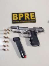 BPRE da PMCE prende passageiro armado em carro de aplicativo em Maracanaú