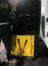 Quatro suspeitos foram presos com 300 kg de fios de alta tensão em Aquiraz