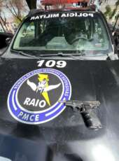 CPRAIO da PMCE prende suspeito por porte ilegal de arma de fogo de uso restrito em Sobral