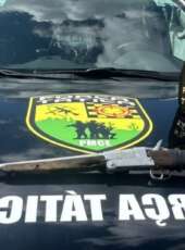 PMCE apreende espingarda em Caucaia