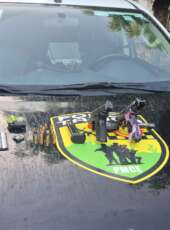 1ª Cia/ 29º BPM da PMCE prende dupla e apreende armas de fogo e drogas em Capistrano