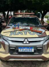 Bepi da PMCE apreende espingarda e munições e conduz suspeito em Aratuba