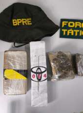 BPRE da PMCE apreende cerca de 2,5 kg de drogas e prende suspeito durante abordagem em Aracati