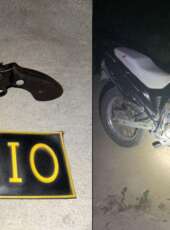 PMCE e PMPI capturam suspeitos por homicídio e apreendem motocicleta roubada e arma de fogo em Assunção-PI