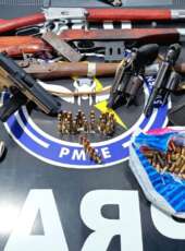 PMCE apreende armas e munições na zona rural de Orós