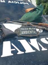 Ofensiva do BPMA da PMCE apreende arsenal e combate à caça de animais ameaçados em Parambu