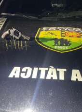 25º BPM prende suspeito e apreende revólver com munições em Pacajus após denúncia de indivíduos armados