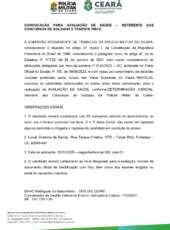 CONVOCAÇÃO PARA AVALIAÇÃO DE SAÚDE – REFERENTE AOS CONCURSOS DE SOLDADO E TENENTE PMCE.