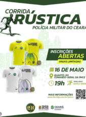 🏃🏽‍♂️ Polícia Militar promove corrida rustica comemorativa aos 191 anos, com largada no Quartel do Comando Geral