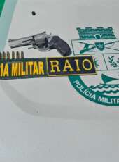 PMCE prende homem armado após denúncia de ameaças em Jaguaruana