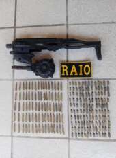 Raio da PMCE apreende mais de 200 munições e acessórios para adaptação de armas em Caucaia