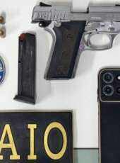 PMCE prende homem com pistola e munições em São Gonçalo do Amarante