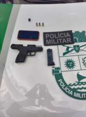 PMCE prende homem e apreende pistola 9 mm em Independência
